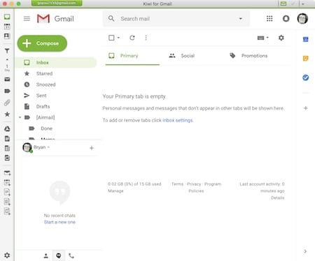 using gmail for mac